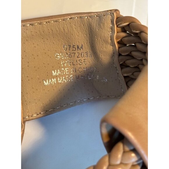 MIA Ivelise Women's 7.5 Tan Braided Thong Sandals with Double Buckle Strap - Picture 11 of 11